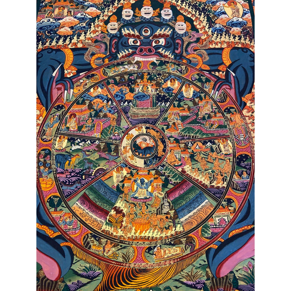 Wheel Of Life Masterpiece Thangka - Art Of Tibet