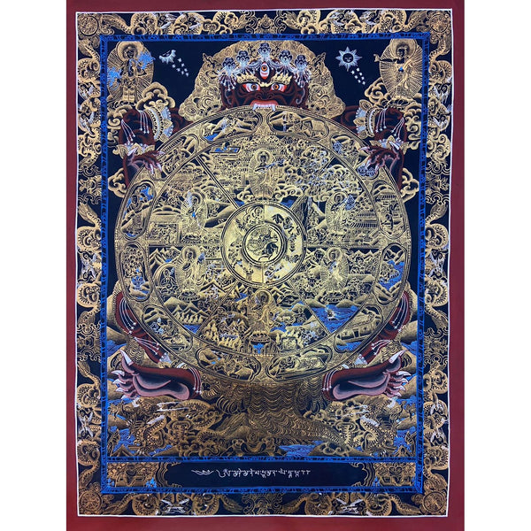 Wheel Of Life Masterpiece Thangka - Art Of Tibet