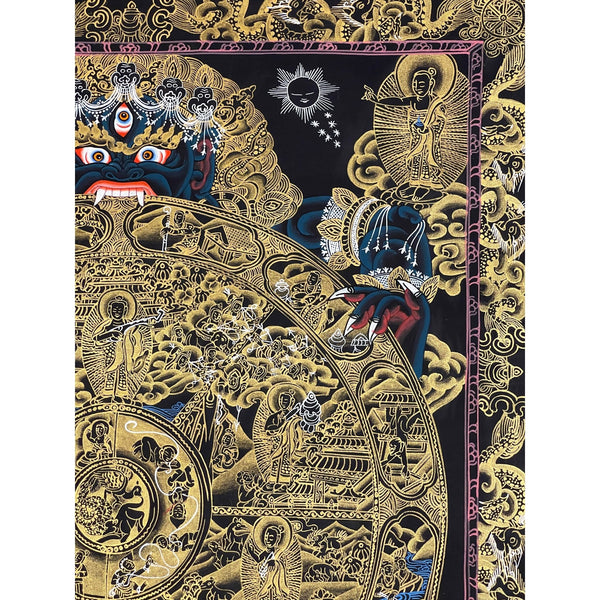 Wheel Of Life Masterpiece Thangka - Art Of Tibet