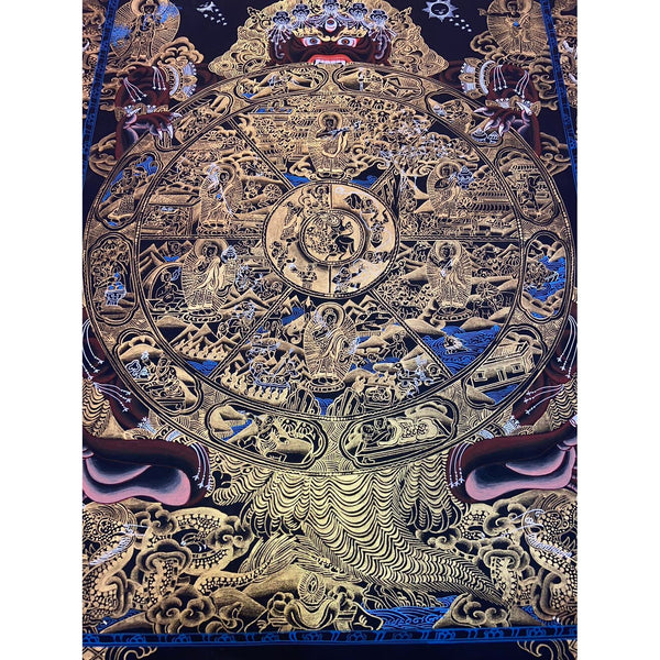 Wheel Of Life Masterpiece Thangka - Art Of Tibet