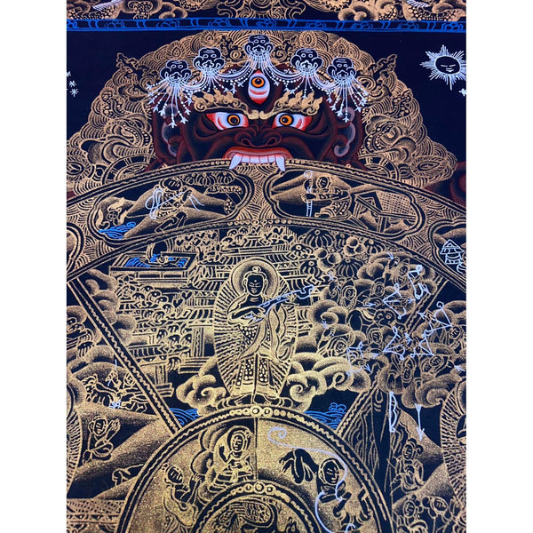 Wheel Of Life Masterpiece Thangka - Art Of Tibet