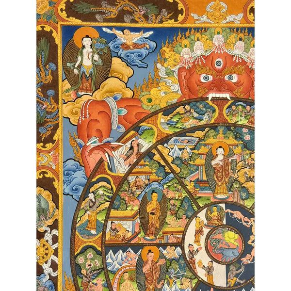 Wheel Of Life Masterpiece Thangka - Art Of Tibet