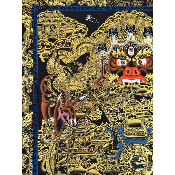Wheel Of Life Masterpiece Thangka - Art Of Tibet