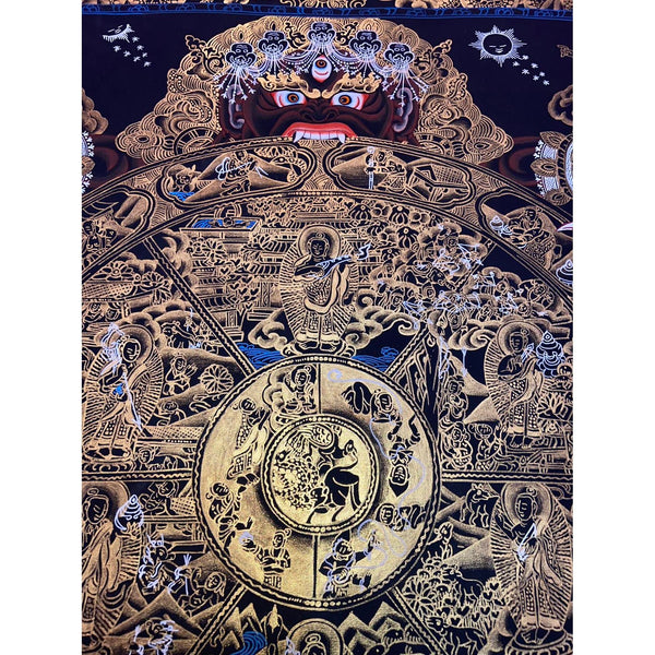Wheel Of Life Masterpiece Thangka - Art Of Tibet