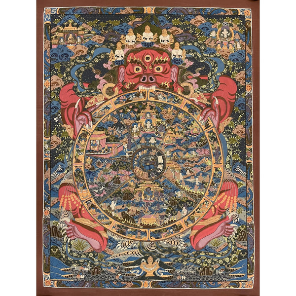 Wheel Of Life Masterpiece Thangka - Art Of Tibet