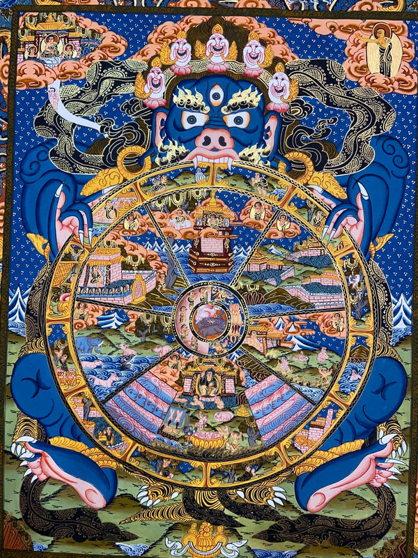 Wheel Of Life Masterpiece Thangka - Art Of Tibet