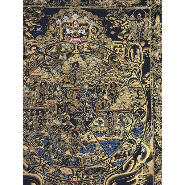Wheel Of Life Tibetan Thangka Painting - Art Of Tibet