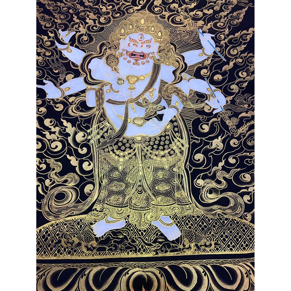 White Mahakala Thangka - Art Of Tibet