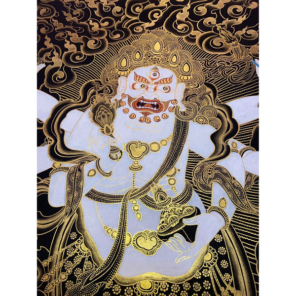 White Mahakala Thangka - Art Of Tibet
