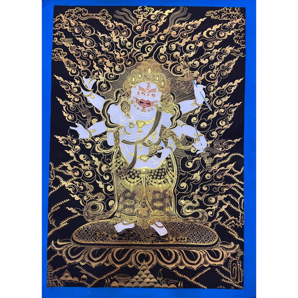 White Mahakala Thangka - Art Of Tibet