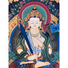 White Manjushri Thangka - Art Of Tibet