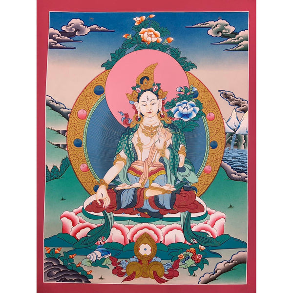 White Tara Thangka - Art Of Tibet