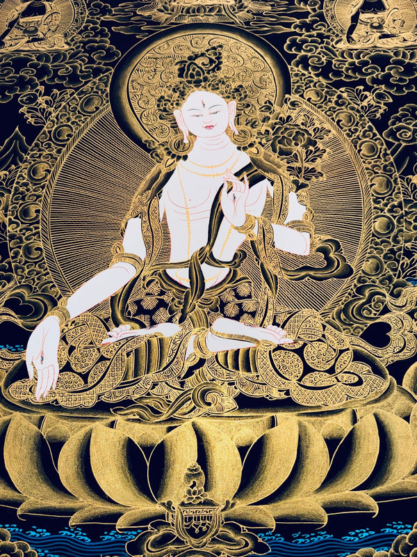 White Tara Thangka - Art Of Tibet