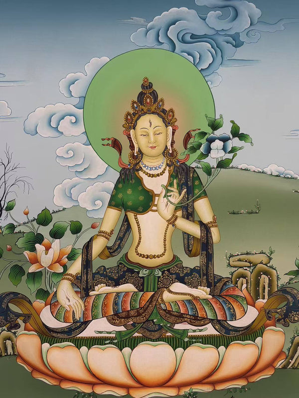 White Tara Thangka - Art Of Tibet