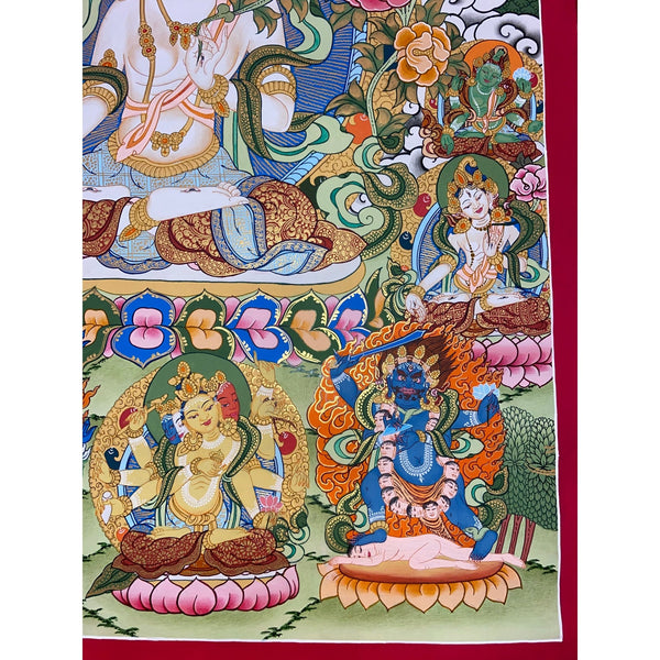 White Tara Thangka - Art Of Tibet
