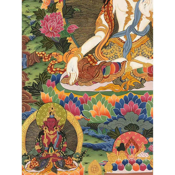 White Tara Thangka - Art Of Tibet