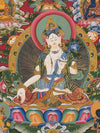 White Tara Thangka - Art Of Tibet