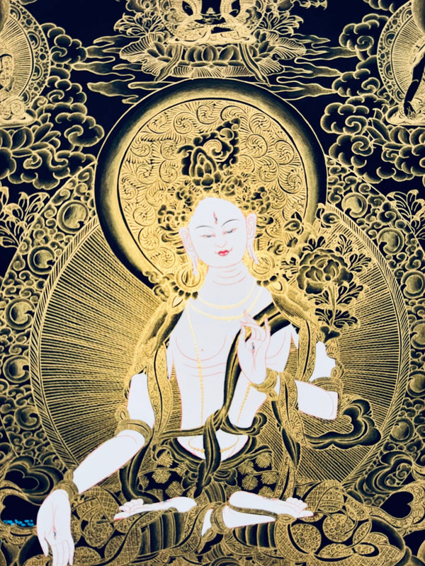 White Tara Thangka - Art Of Tibet