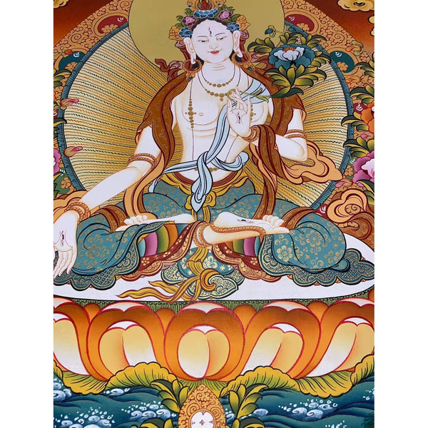 White Tara Thangka - Art Of Tibet