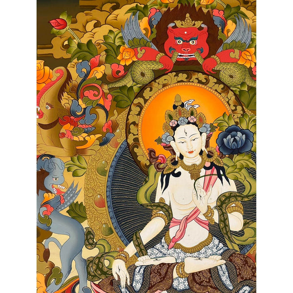 White Tara Thangka - Art Of Tibet