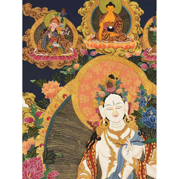 White Tara Thangka - Art Of Tibet