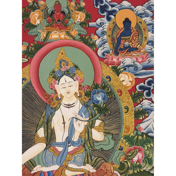 White Tara Thangka - Art Of Tibet