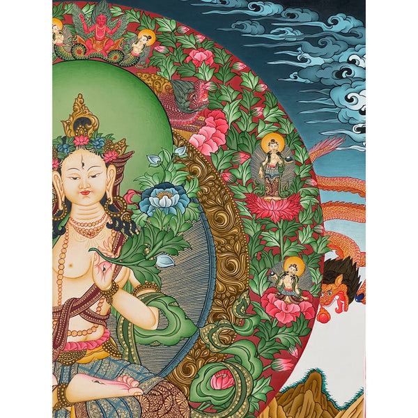 White Tara Thangka - Art Of Tibet