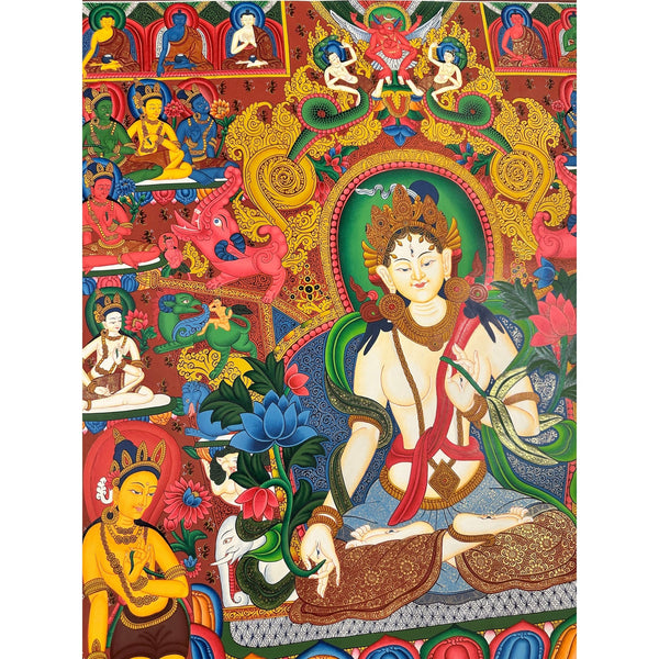 White Tara Thangka - Art Of Tibet