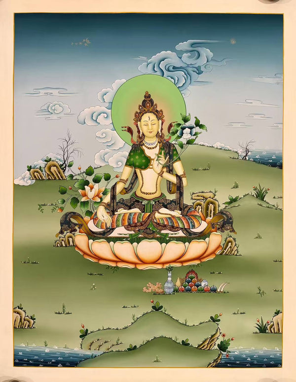 White Tara Thangka - Art Of Tibet