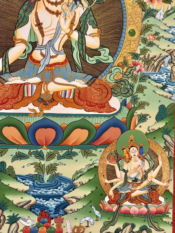 White Tara Thangka - Art Of Tibet