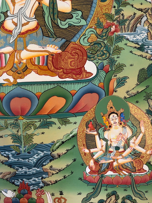 White Tara Thangka - Art Of Tibet