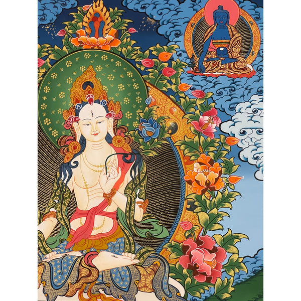 White Tara Thangka - Art Of Tibet