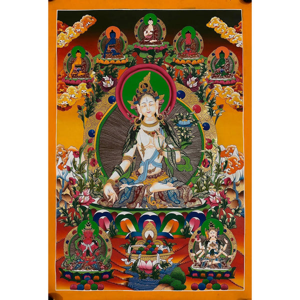 White Tara Thangka - Art Of Tibet