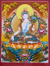 White Tara Thangka - Art Of Tibet