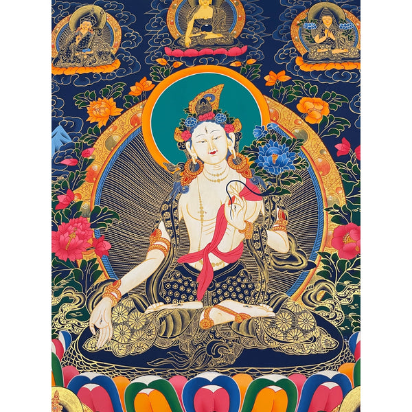 White Tara Thangka - Art Of Tibet