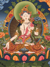 White Tara Thangka - Art Of Tibet