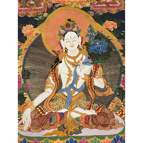 White Tara Thangka - Art Of Tibet