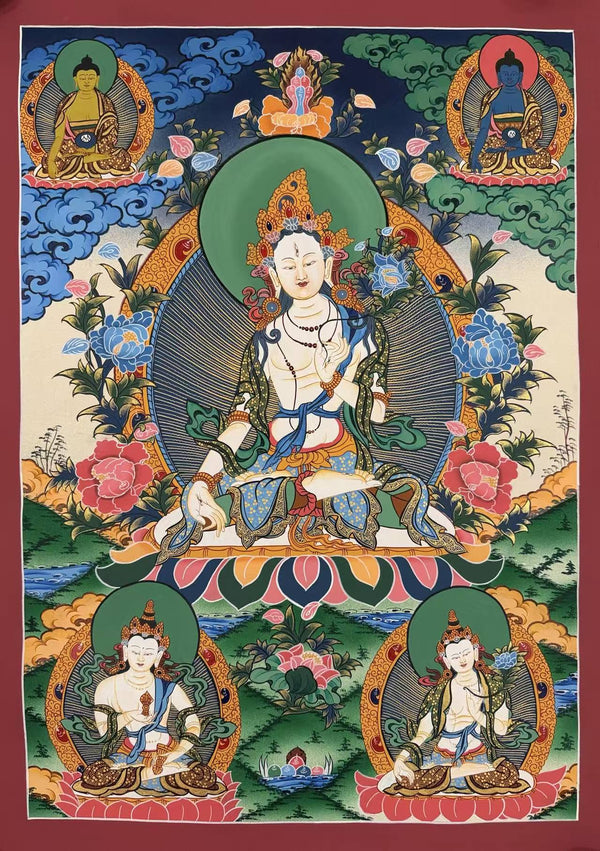 White Tara Thangka - Art Of Tibet