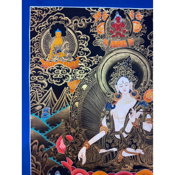 White Tara Thangka - Art Of Tibet