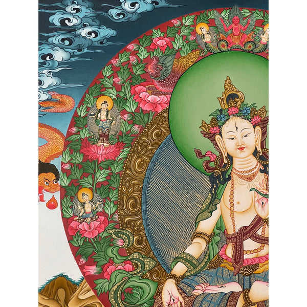 White Tara Thangka - Art Of Tibet