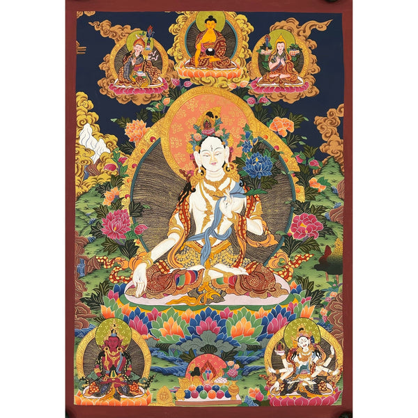 White Tara Thangka - Art Of Tibet