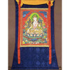 White Tara Thangka - Silk Framed - Art Of Tibet