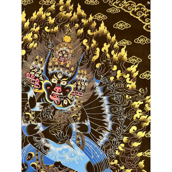 Yamantaka Masterpiece Large Thangka - Art Of Tibet