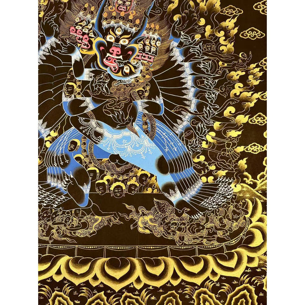 Yamantaka Masterpiece Large Thangka - Art Of Tibet