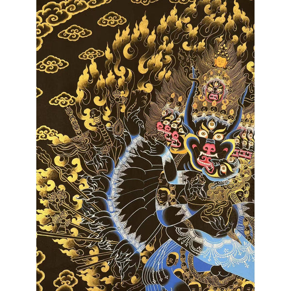 Yamantaka Masterpiece Large Thangka - Art Of Tibet
