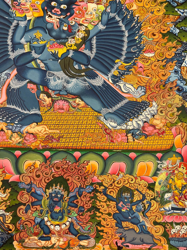Yamantaka Masterpiece Thangka - Art Of Tibet