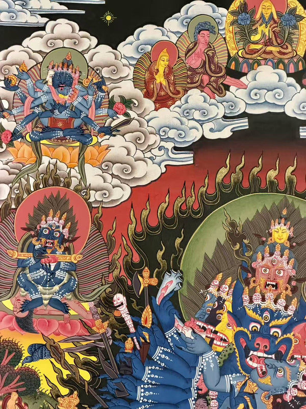 Yamantaka Masterpiece Thangka - Art Of Tibet