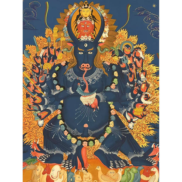 Yamantaka Masterpiece Thangka - Art Of Tibet