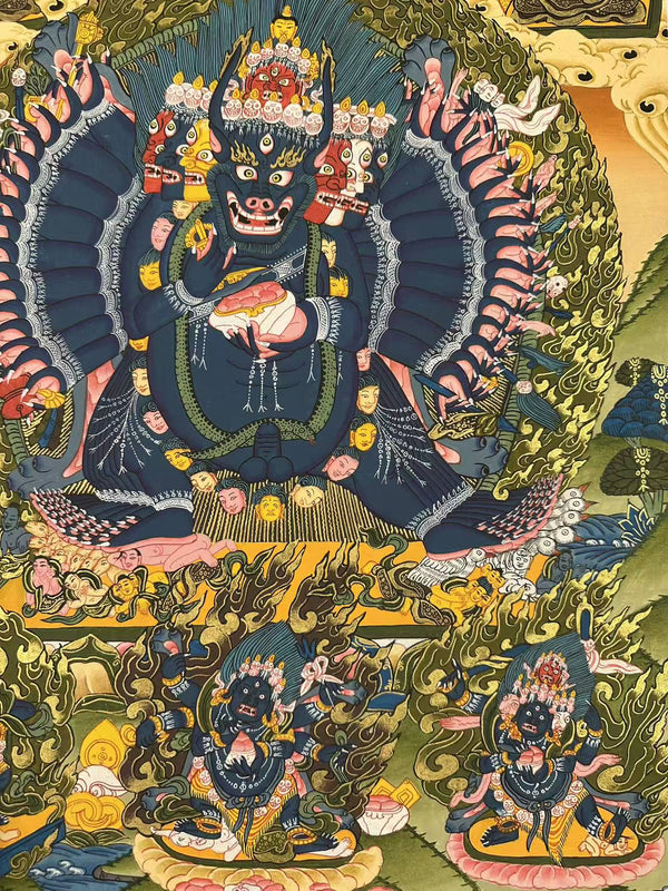Yamantaka Masterpiece Thangka - Art Of Tibet