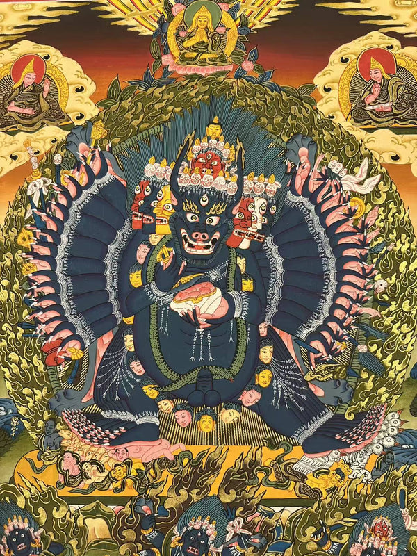 Yamantaka Masterpiece Thangka - Art Of Tibet